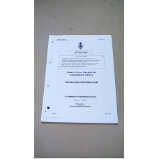 SIMPLE RAIL TRANSFER EQUIPMENT SRTE OPERTAING INFORMATION